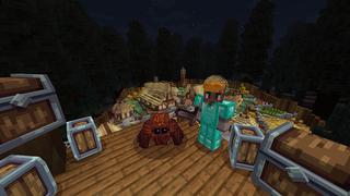 Screenshot of the Minecraft Bedrock Marketplace product Spiders created by Mine-North.
