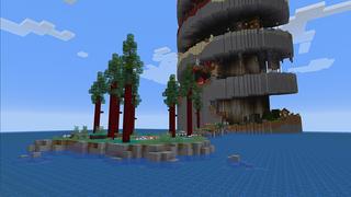 Screenshot of the Minecraft Bedrock Marketplace product Spiral Parkour created by Mine-North.