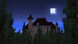 Screenshot of the Minecraft Bedrock Marketplace product Spooky Lucky Blocks created by Mine-North.