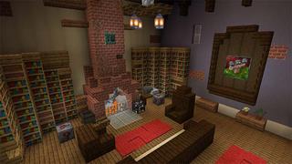 Screenshot of the Minecraft Bedrock Marketplace product Spooky Lucky Blocks created by Mine-North.