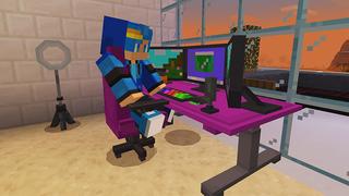 Screenshot of the Minecraft Bedrock Marketplace product Streaming House created by Mine-North.