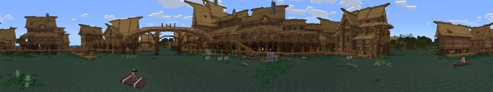 Panorama of the Minecraft Bedrock Marketplace product Swamp created by Mine-North.