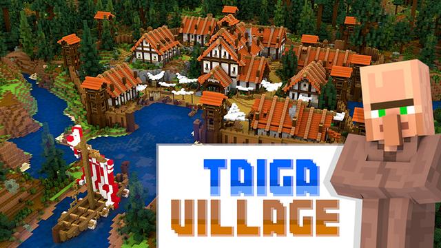 Thumbnail of the Minecraft Bedrock Marketplace product Taiga Village created by Mine-North.
