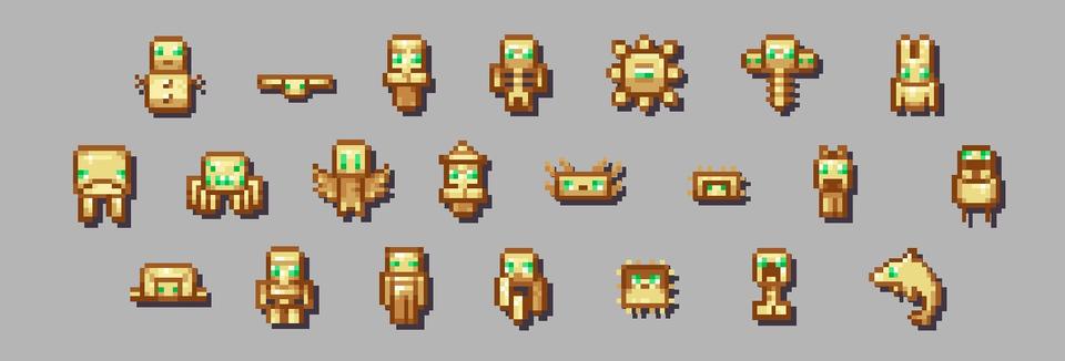 Panorama of the Minecraft Bedrock Marketplace product Totems created by Mine-North.