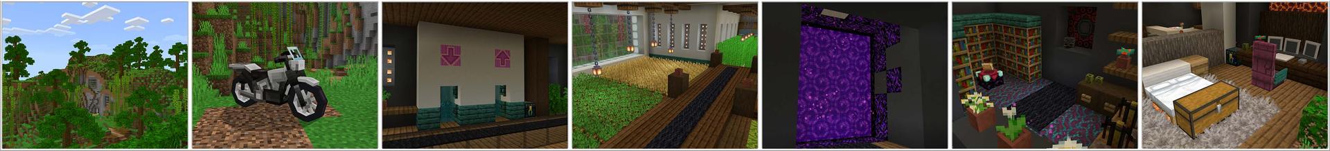 Panorama of the Minecraft Bedrock Marketplace product Ultimate Underground Base created by Mine-North.