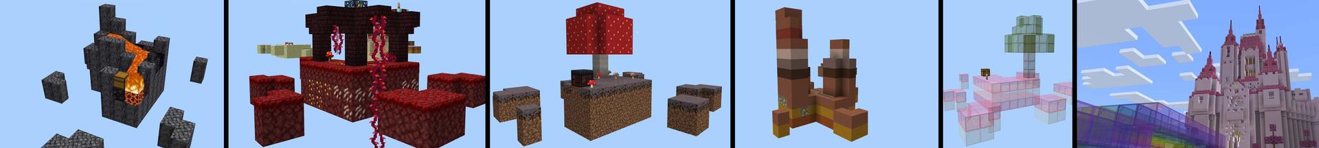 Panorama of the Minecraft Bedrock Marketplace product Unicorn Skyblock created by Mine-North.