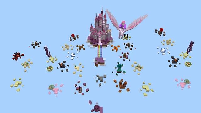 Screenshot of the Minecraft Bedrock Marketplace product Unicorn Skyblock created by Mine-North.