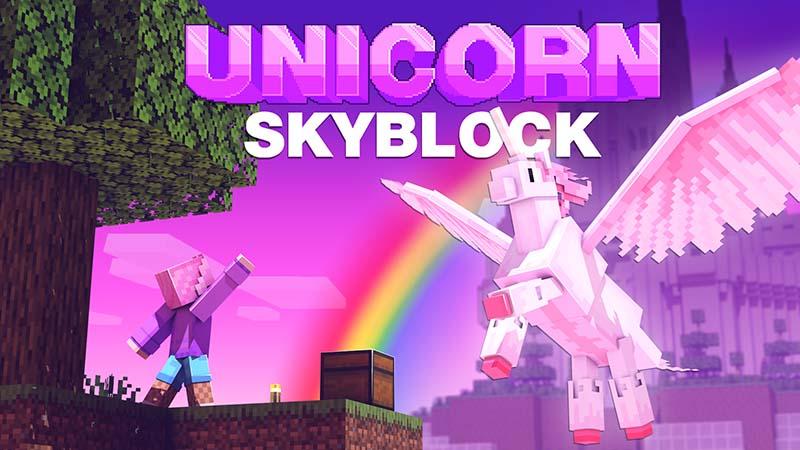 Unicorn Skyblock by Mine-North | CHUNK - Minecraft Bedrock Marketplace ...