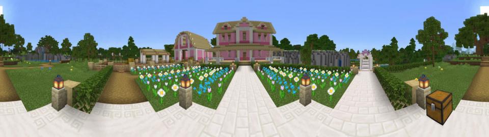 Panorama of the Minecraft Bedrock Marketplace product Unicorns created by Mine-North.