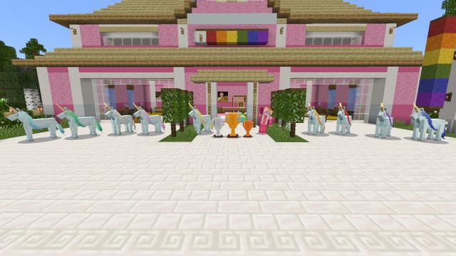Screenshot of the Minecraft Bedrock Marketplace product Unicorns created by Mine-North.