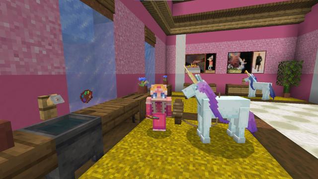Screenshot of the Minecraft Bedrock Marketplace product Unicorns created by Mine-North.
