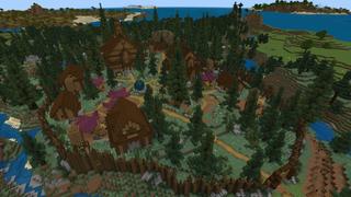 Screenshot of the Minecraft Bedrock Marketplace product Vikings Village created by Mine-North.
