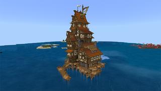 Screenshot of the Minecraft Bedrock Marketplace product Water World Base created by Mine-North.