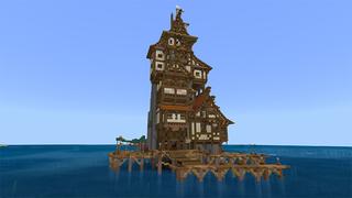 Screenshot of the Minecraft Bedrock Marketplace product Water World Base created by Mine-North.