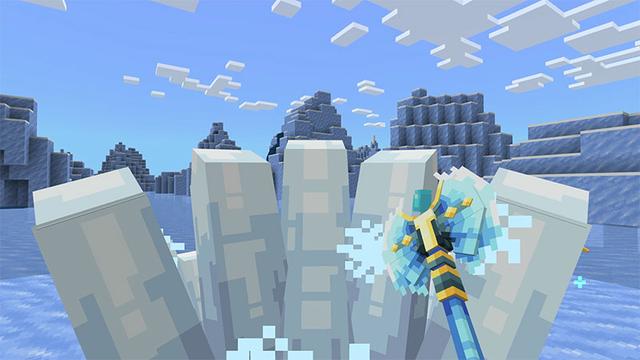 Screenshot of the Minecraft Bedrock Marketplace product Weapon Evolve created by Mine-North.