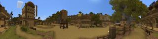 Panorama of the Minecraft Bedrock Marketplace product Western City Life created by Mine-North.