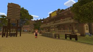 Screenshot of the Minecraft Bedrock Marketplace product Western City Life created by Mine-North.