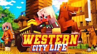 Thumbnail of the Minecraft Bedrock Marketplace product Westliches Stadtleben created by Mine-North.