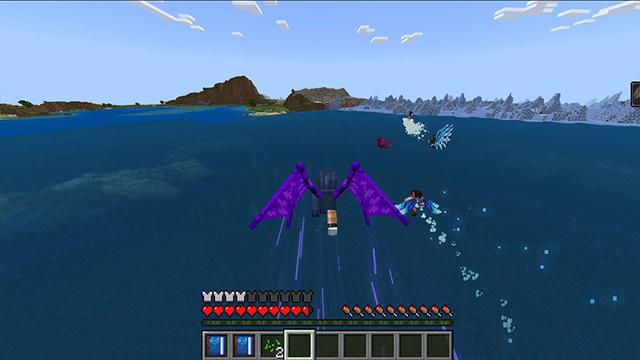 Screenshot of the Minecraft Bedrock Marketplace product Wings created by Mine-North.