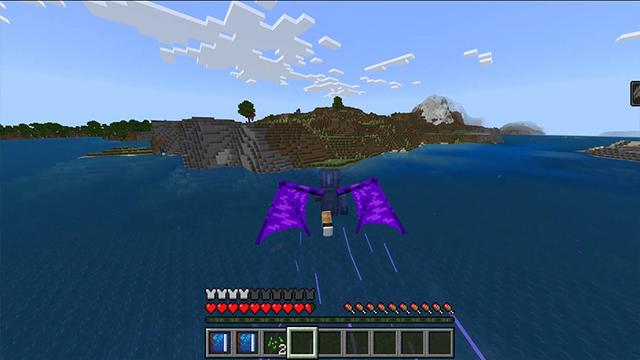 Screenshot of the Minecraft Bedrock Marketplace product Wings created by Mine-North.
