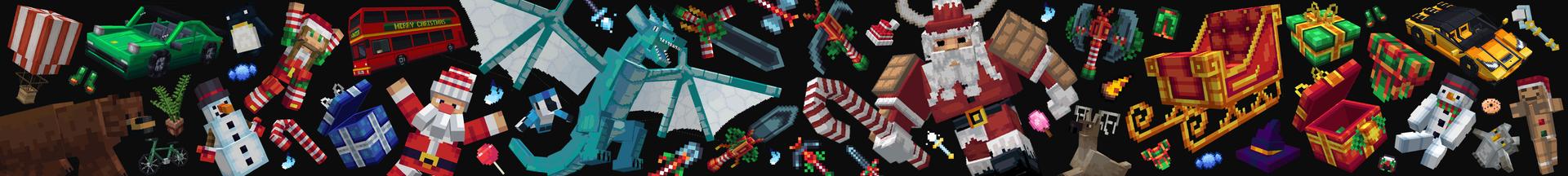 Panorama of the Minecraft Bedrock Marketplace product Winter Bundle created by Mine-North.