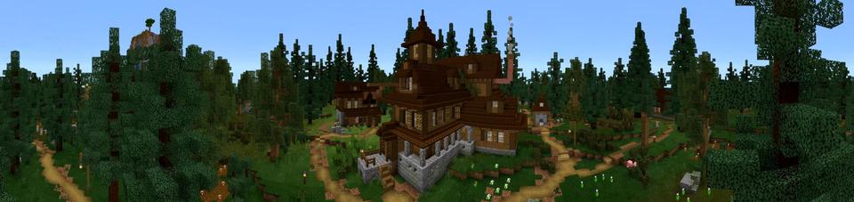 Panorama of the Minecraft Bedrock Marketplace product Witch Underground Base created by Mine-North.