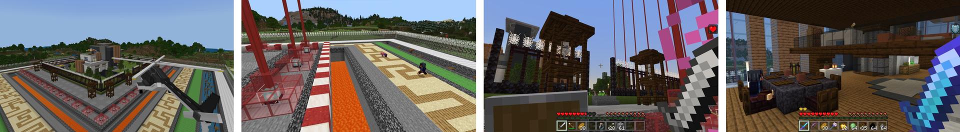 Panorama of the Minecraft Bedrock Marketplace product World Safest Villa created by Mine-North.