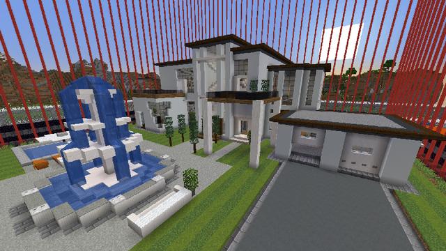 Screenshot of the Minecraft Bedrock Marketplace product World’s safest mansion created by Mine-North.