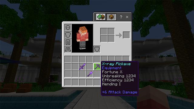 Screenshot of the Minecraft Bedrock Marketplace product X-ray Mining created by Mine-North.