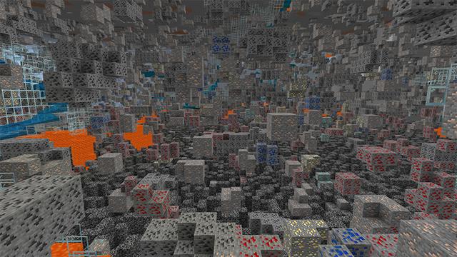 Screenshot of the Minecraft Bedrock Marketplace product X-ray Mining created by Mine-North.