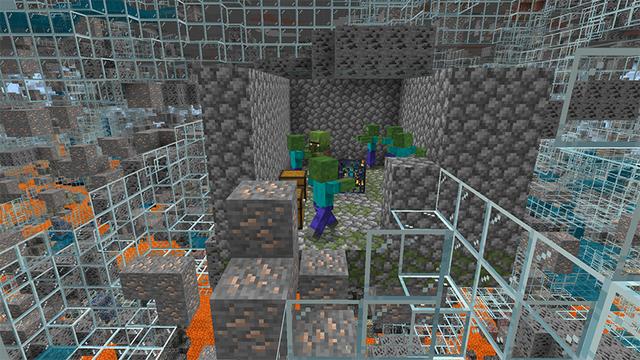 Screenshot of the Minecraft Bedrock Marketplace product X-ray Mining created by Mine-North.