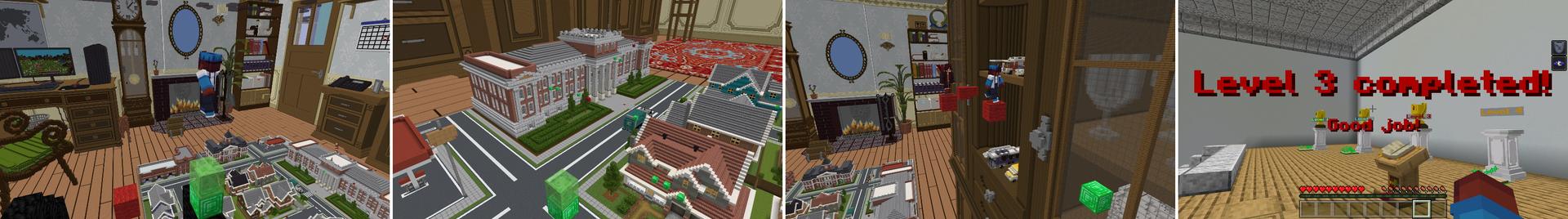 Panorama of the Minecraft Bedrock Marketplace product XXL Parkour created by Mine-North.