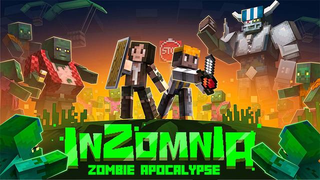 Thumbnail of the Minecraft Bedrock Marketplace product Zombie Apocalypse InZomnia created by Mine-North.