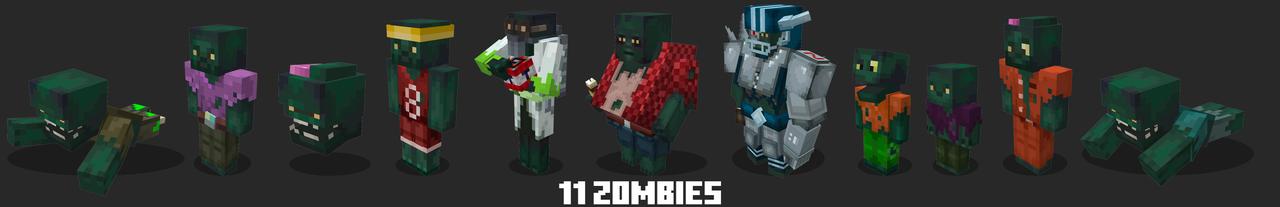 Panorama of the Minecraft Bedrock Marketplace product Zombie Base created by Mine-North.