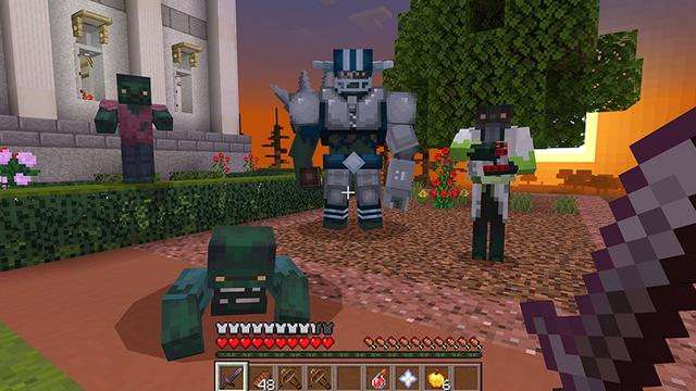 Screenshot of the Minecraft Bedrock Marketplace product Zombie Base created by Mine-North.