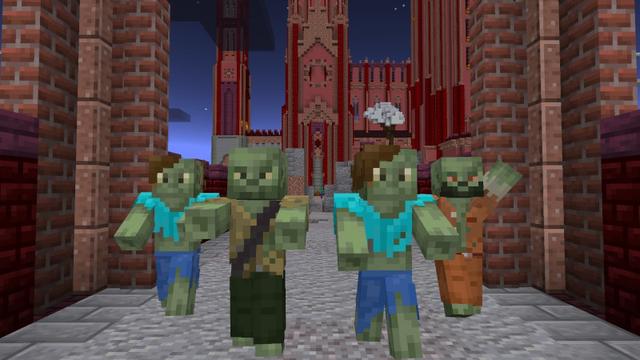 Screenshot of the Minecraft Bedrock Marketplace product Zombie Simulator created by Mine-North.