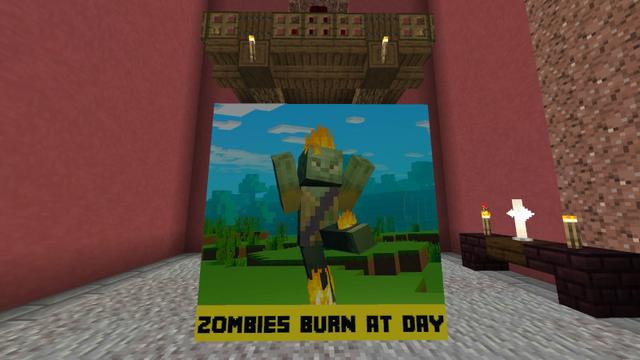 Screenshot of the Minecraft Bedrock Marketplace product Zombie Simulator created by Mine-North.