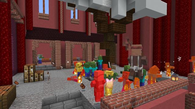 Screenshot of the Minecraft Bedrock Marketplace product Zombie Simulator created by Mine-North.