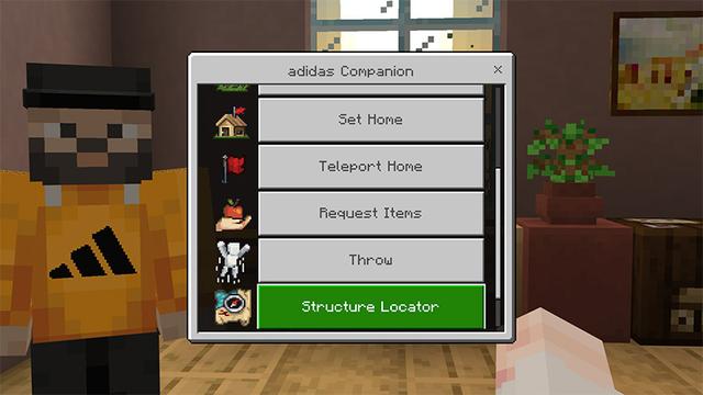 Screenshot of the Minecraft Bedrock Marketplace product adidas Adventurers Add-On created by Minecraft.