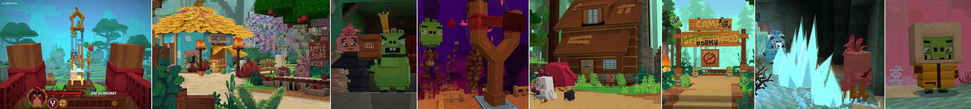 Panorama of the Minecraft Bedrock Marketplace product Angry Birds created by Oreville Studios.