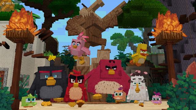 Screenshot of the Minecraft Bedrock Marketplace product Angry Birds created by Oreville Studios.