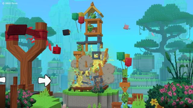 Screenshot of the Minecraft Bedrock Marketplace product Angry Birds created by Oreville Studios.