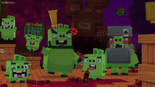 Screenshot of the Minecraft Bedrock Marketplace product Angry Birds created by Oreville Studios.