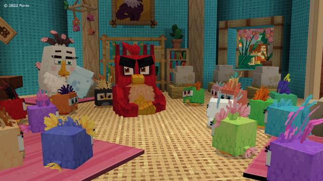 Screenshot of the Minecraft Bedrock Marketplace product Angry Birds created by Oreville Studios.
