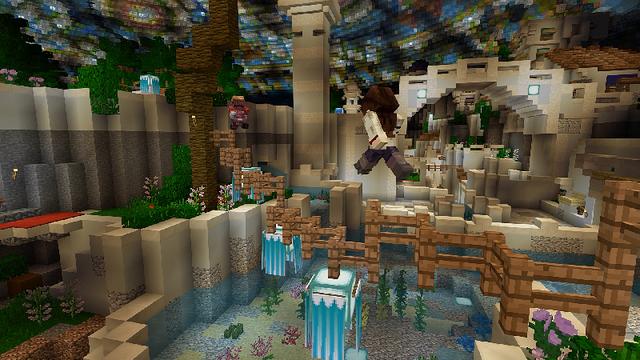 Screenshot of the Minecraft Bedrock Marketplace product Aquatic Quest Map created by Minecraft.
