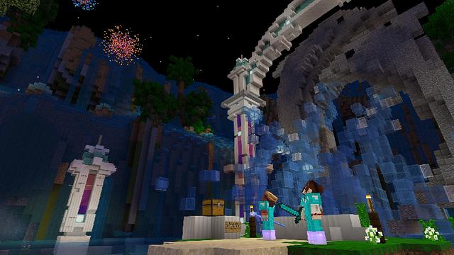 Screenshot of the Minecraft Bedrock Marketplace product Aquatic Quest Map created by Minecraft.
