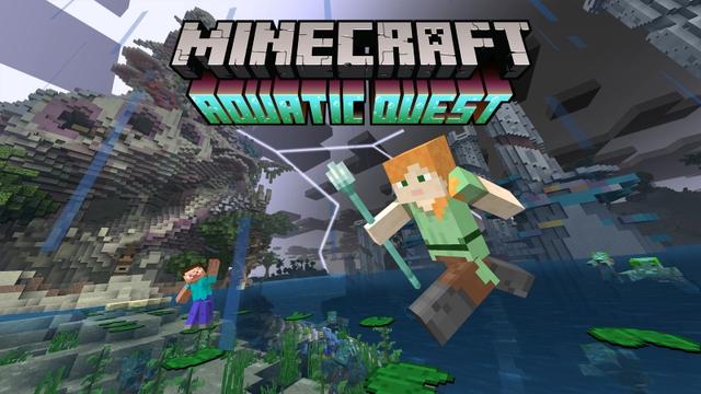 Thumbnail of the Minecraft Bedrock Marketplace product Aquatic Quest Map created by Minecraft.