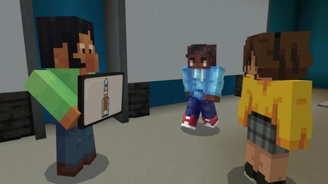 Screenshot of the Minecraft Bedrock Marketplace product Artemis: Rocket Build created by Minecraft.