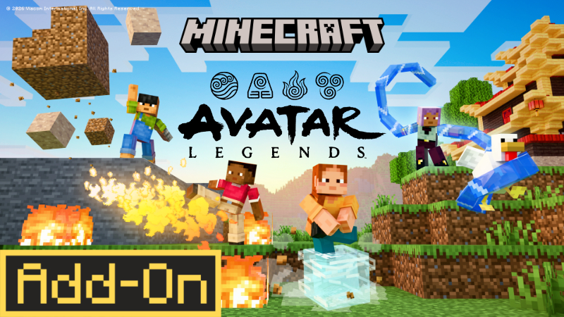 Thumbnail of the Minecraft Bedrock Marketplace product Add-On „Avatar Legends“ created by Minecraft.