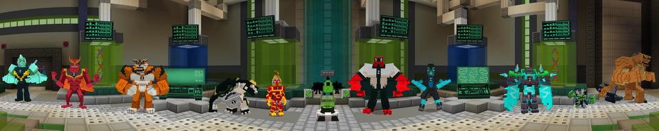 Panorama of the Minecraft Bedrock Marketplace product Ben 10 created by Minecraft.